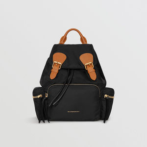 SOLD Burberry Medium Rucksack Nylon Leather